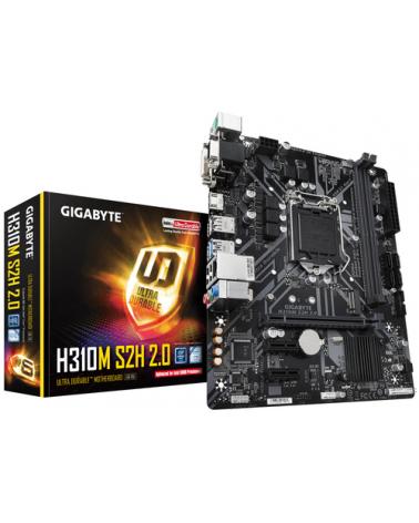 PLACA BASE GIGABYTE H310M S2H 2.0 - PARA INTEL CORE 8TH/9TH GEN - OPTIMIZADO PARA INTEL 9000 - SKT LGA1151 - 2*DIMM DDR4 - VGA/D