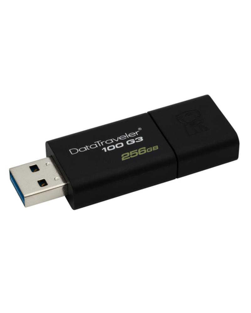 PENDRIVE KINGSTON DATATRAVELER DT100G3 256GB - USB 3.0 - LECTURA 130MB/S - Imagen 1