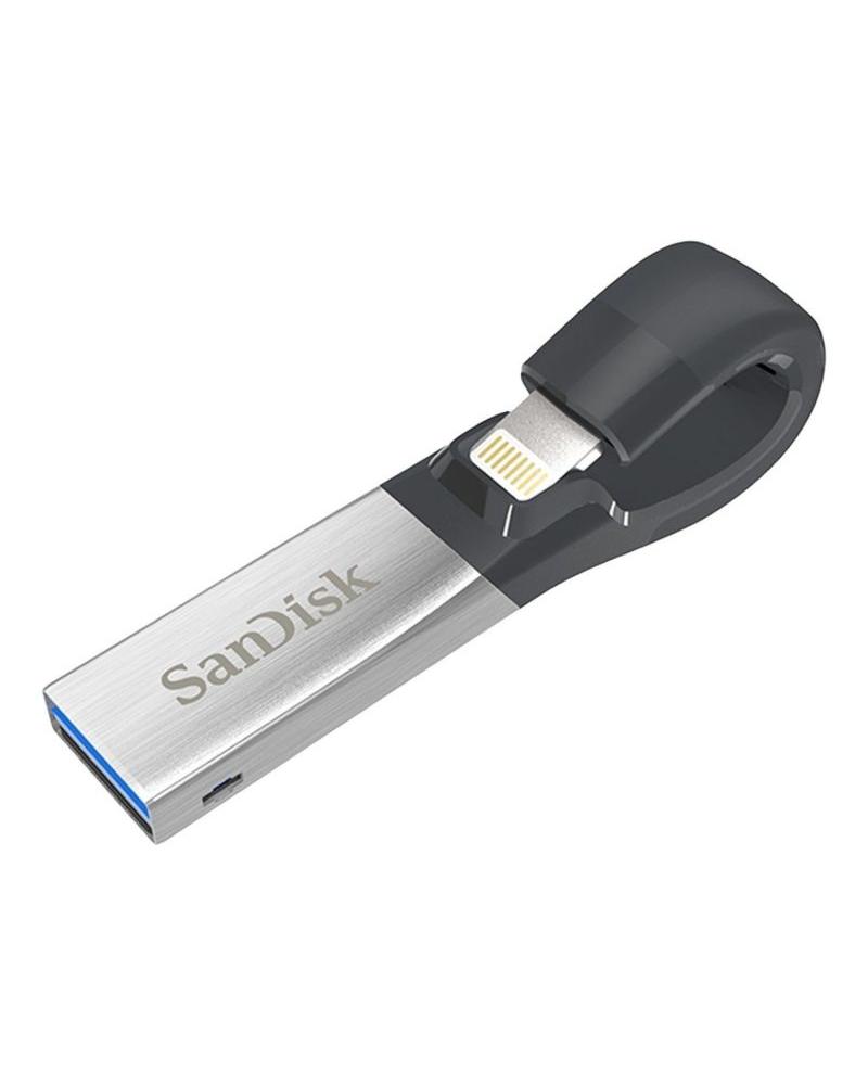 PENDRIVE SANDISK IXPAND SDIX30N-064G-GN6NN - 64GB - CONECTORES LIGHTNING/USB 3.0 - TRANSFIERE FOTOS Y VÍDEOS DE IPHONE/IPAD - AP
