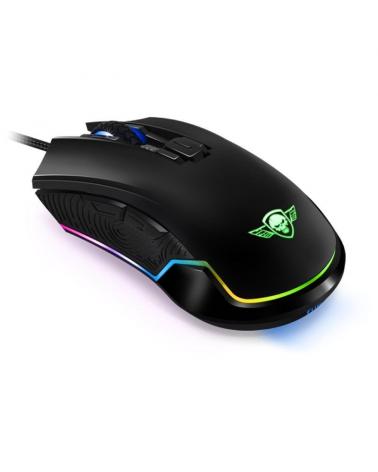 RATÓN SPIRIT OF GAMER ELITE-M20 - 4000DPI - 8 BOTONES + SCROLL - LED RGB PERSONALIZABLE - USB - CABLE 1.8M - BASE METALICA - Ima