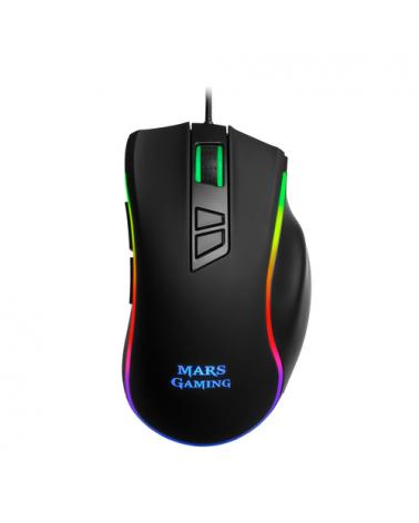 RATÓN MARS GAMING MM318 - ÓPTICO - HASTA 24000 DPI - BOTONES MEÁCANICOS OMRON - GRIP MAGNÉTICO - BOTÓN SNIPE - USB - NEGRO - Ima