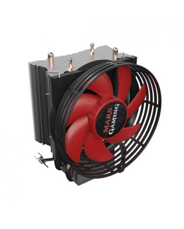 DISIPADOR MARS GAMING MCPU117 - VENTILADOR 90MM - 2* HEATPIPE - ALUMINIO+COBRE - SOCKETS COMPATIBLES SEGÚN ESPECIFICACIONES - Im