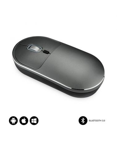 RATÓN BLUETOOTH SUBBLIM EXCELLENT 4EX0301 GRIS - BT3.0 - 800/1200/1600DPI - 4 BOTONES - ACABADO EN ALUMINIO - Imagen 1