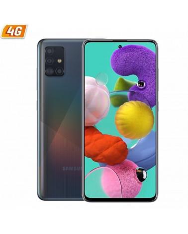 SMARTPHONE MÓVIL SAMSUNG GALAXY A51 BLACK - 6.5'/16.5CM - CAM (48+12+5+5)/32MP - OC - 128GB - 4GB RAM - ANDROID - 4G - DUAL SIM 