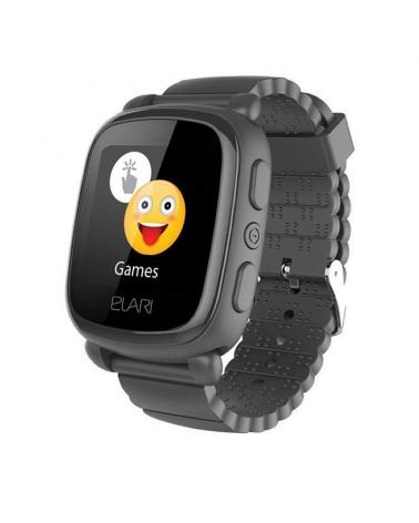 RELOJ INTELIGENTE CON LOCALIZADOR PARA NIÑOS ELARI KIDPHONE 2 NEGRO - PANTALLA TÁCTIL COLOR - GPS/LBS - COMUNICACIÓN BIDIRECCION