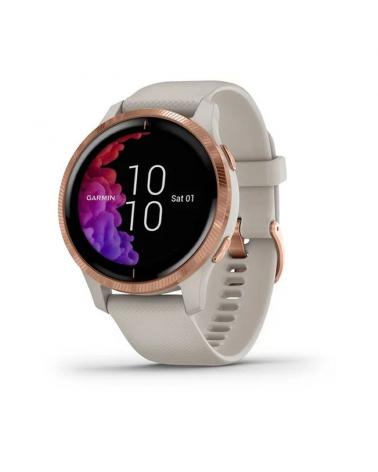 RELOJ DEPORTIVO CON GPS GARMIN VENU BEIGE/GOLD ROSE - BT - GARMIN PAY - NOTIFICACIONES - SALUD - MULTISPORT - ANDROID/IOS - Imag