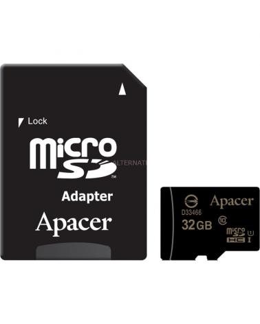 TARJETA MICROSD HC + ADAPTADOR APACER 32GB - CLASE 10 - UHS 1  - 80MB/S - Imagen 1