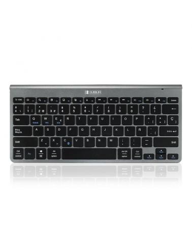 TECLADO BLUETOOTH SUBBLIM 2PUC101 PURE COMPACT GREY - BT 3.0 - 78 TECLAS - COMPATIBLE CON APPLE/ANDROID/WINDOWS - INCLUYE BATERÍ