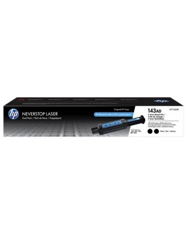 KIT DE RECARGA 2 UNIDADES TONER ORIGINAL NEGRO HP NEVERSTOP 143AD - 2500 PÁGINAS POR UNIDAD - COMPATIBLE SEGÚN ESPECIFICACIONES 