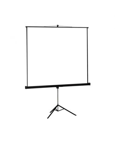 PANTALLA DE PROYECCION TRÍPODE APPROX 200X200 ALTA CALIDAD TELA BLANCO MATE BORDES NEGROS 3CM - Imagen 1