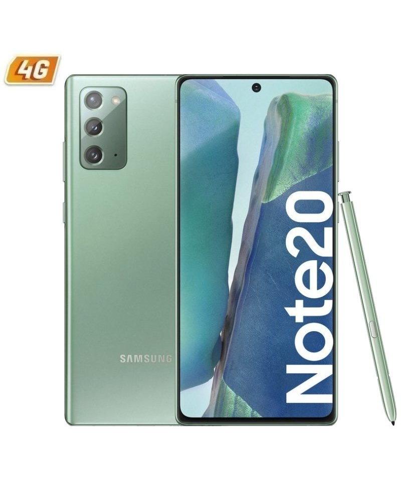SMARTPHONE MÓVIL SAMSUNG GALAXY NOTE 20 MYSTIC GREEN - 6.7'/17CM - CAM (12+12+64)/10MP - OC - 256GB - 8GB RAM - ANDROID - 4G - D