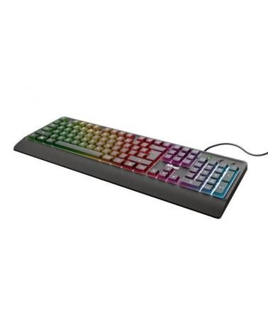 TECLADO GAMING TRUST ZIVA RAINBOW LED KEYBOARD - ILUMINACIÓN LED - 12 TECLAS MULTIMEDIA - TIEMPO RESPUESTA 8MS - CABLE 150CM - I