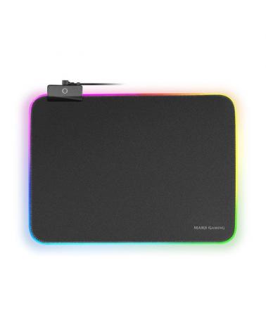 ALFOMBRILLA MARS GAMING MMPRGBL - TAMAÑO 365*265MM - ILUMINACIÓN RGB - BOTÓN CONTROL ILUMINACIÓN - GROSOR 4MM - SUPERFICIE NANOT