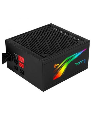 FUENTE ALIMENTACIÓN AEROCOOL LUX RGB 650M - 600W - VENTILADOR 12CM - EFICIENCIA BRONZE EU 80PLUS - 13 EFECTOS ILUMINACIÓN - Imag