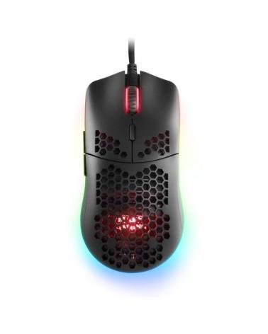 RATÓN MARS GAMING MMAX NEGRO - ÓPTICO - 12400DPI - ILUMINACIÓN RGB CHROMA - 7 BOTONES - SWITCHES MECÁNICOS HUANO PROGRAMABLES - 