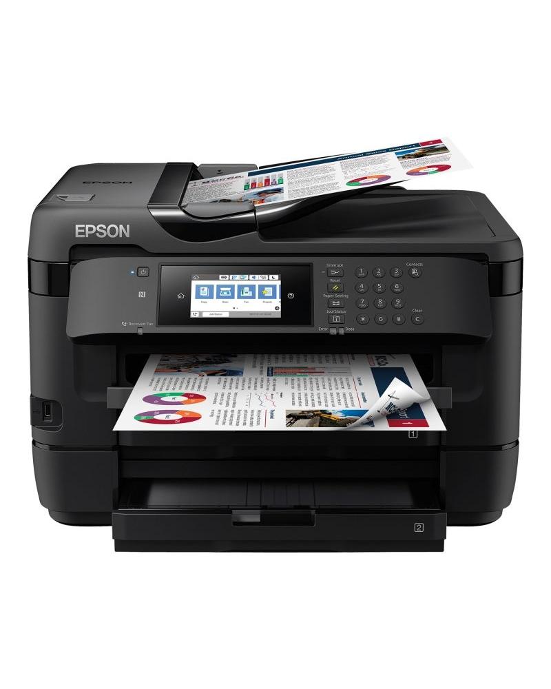 Multifunción A3+ Epson Workforce WF-7720DTWF Wifi/ Fax/ Dúplex/ Negra - Imagen 1