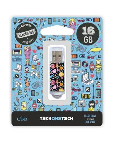 PENDRIVE TECH ONE TECH CANDY POP 16GB USB 2.0 - Imagen 1