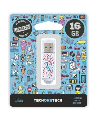 PENDRIVE TECH ONE TECH MUSIC DREAM 16GB USB 2.0 - Imagen 1