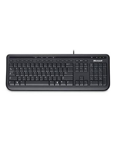 TECLADO MICROSOFT 600 WIRED NEGRO ESPAÑOL - Imagen 1
