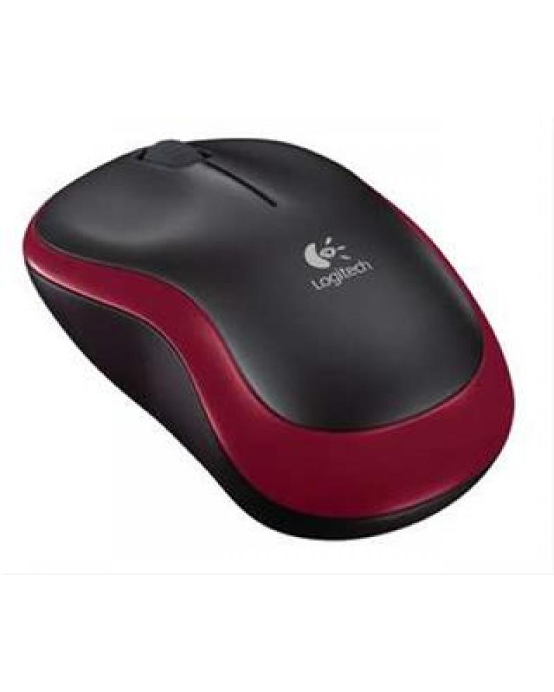 RATON LOGITECH M185 ROJO WIRELESS - Imagen 1
