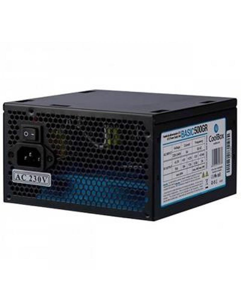 FUENTE ATX 500W COOLBOX BASIC500GR (20+4PIN) - Imagen 1