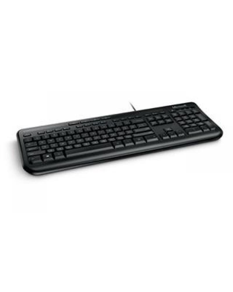 TECLADO MICROSOFT 600 WIRED NEGRO PORTUGUES - Imagen 1