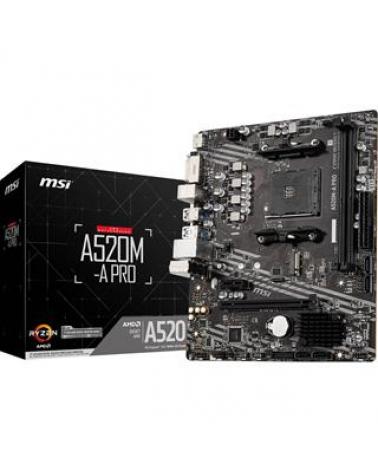 PLACA BASE MSI A520M-A PRO AM4 DDR4 - Imagen 1