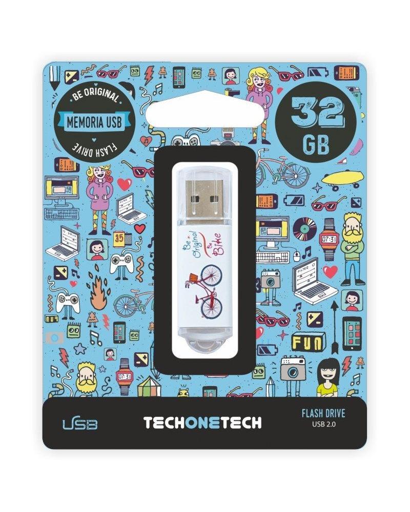 Pendrive 32GB Tech One Tech Be Bike USB 2.0 - Imagen 1