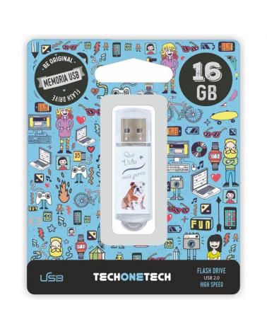 Pendrive 16GB Tech One Tech Que vida mas Perra USB 2.0 - Imagen 1