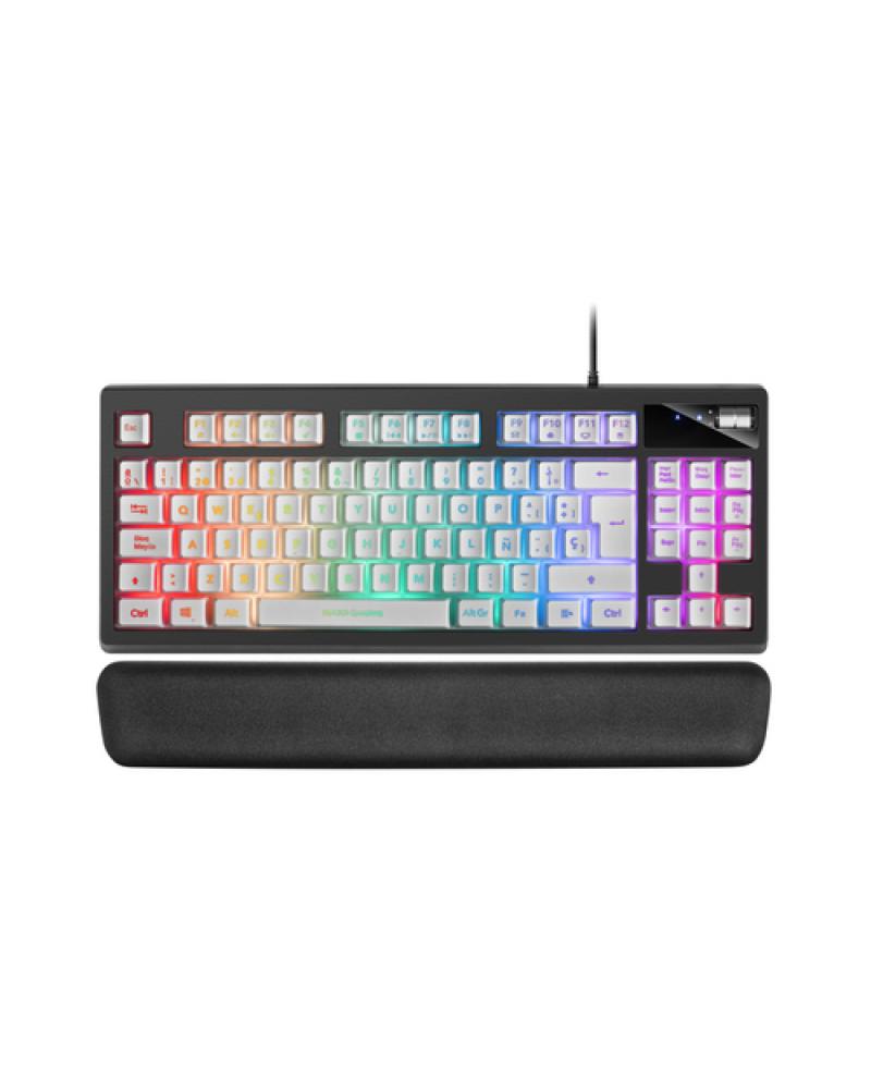 Teclado Gaming Mars Gaming MKAXES/ Blanco - Imagen 1