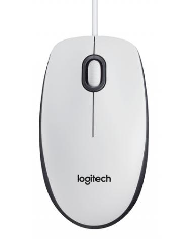 Ratón Logitech M100/ Hasta 1000 DPI/ Blanco - Imagen 1