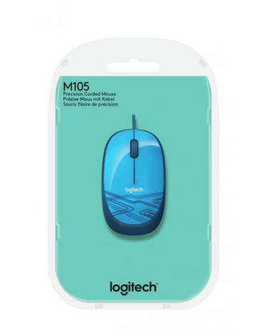 Ratón Logitech M105/ Hasta 1000 DPI/ Azul - Imagen 2