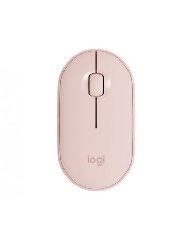 Ratón Inalámbrico por Bluetooth/ 2,4GHz Logitech Pebble M350/ Hasta 1000 DPI/ Rosa - Imagen 1