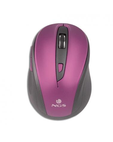 Ratón Inalámbrico NGS Evo Mute/ Hasta 1600 DPI/ Purpura - Imagen 1