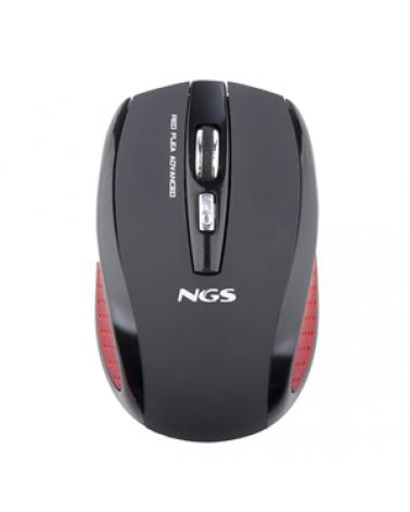 Ratón Mini Inalámbrico NGS Flea Advanced/ Hasta 1600 DPI/ Rojo - Imagen 1