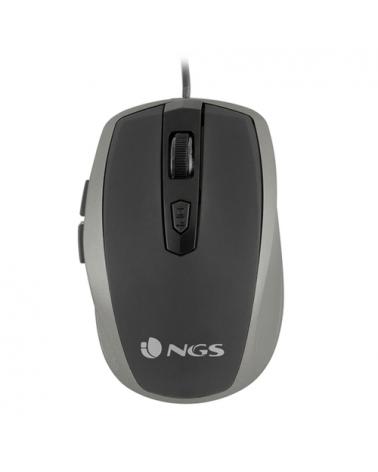 Ratón NGS Tick Silver/ Hasta 1600 DPI/ Plata/ Negro - Imagen 1