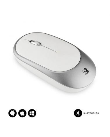 Ratón Inalámbrico por Bluetooth Subblim Smart/ Hasta 1600 DPI/ Blanco Plata - Imagen 1