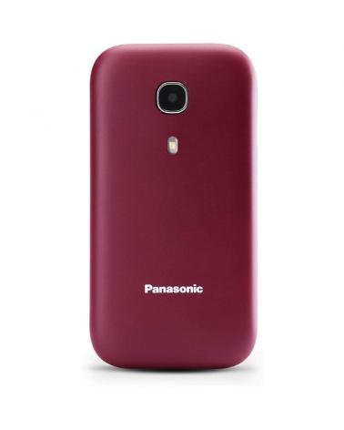 Teléfono Móvil Panasonic KX-TU400EXR para Personas Mayores/ Rojo Granate - Imagen 1