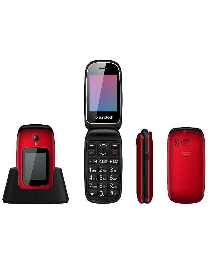 Teléfono Móvil Sunstech CELT22RD/ Rojo - Imagen 1