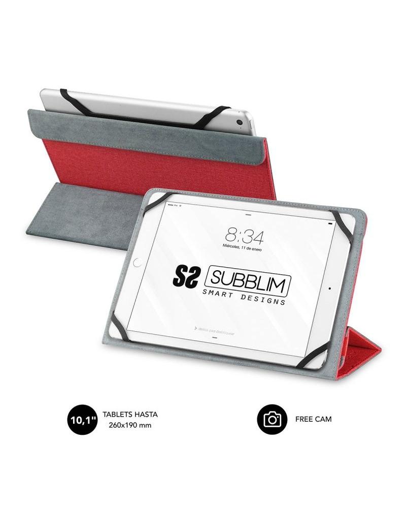 Funda Subblim Freecam para Tablets de 10.1'/ Roja - Imagen 1