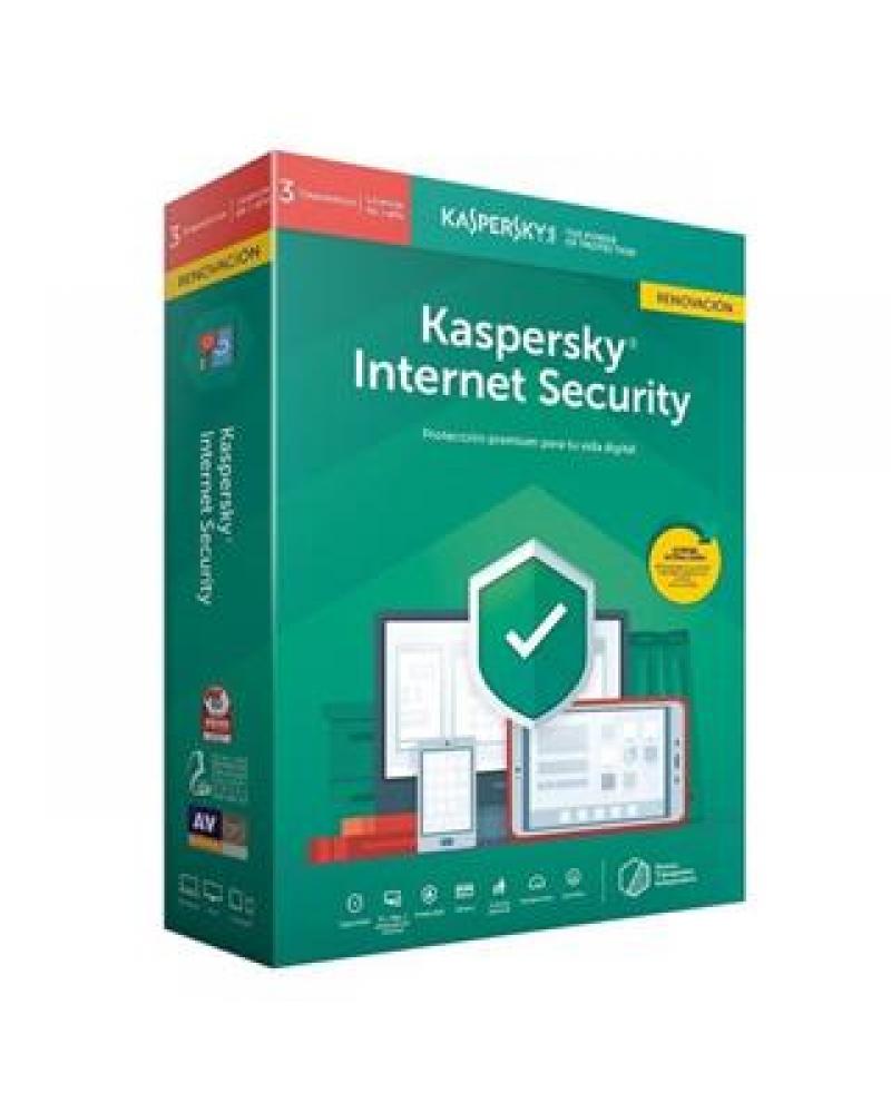 KASPERSKY INTERNET SECURITY 2020 3 LIC. M.DEV RENOV. - Imagen 1