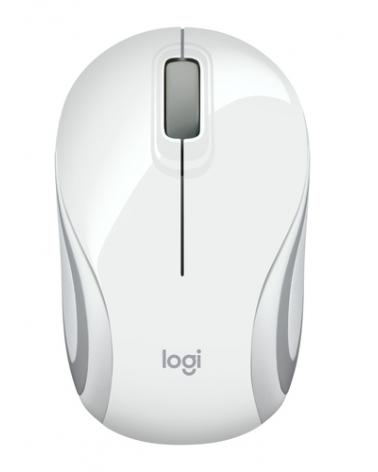 Ratón Mini Inalámbrico Logitech M187/ Hasta 1000 DPI/ Blanco - Imagen 1