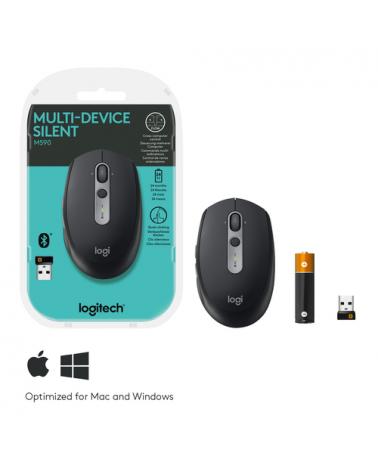 Ratón Inalámbrico por Bluetooth/ 2,4GHz Logitech Silent M590/ Hasta 1000 DPI - Imagen 6