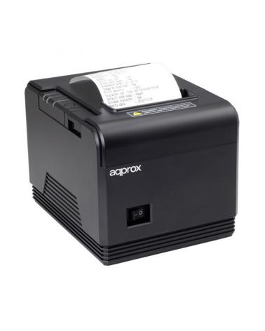 Impresora de Tickets Approx appPOS80AM3/ Térmica/ Ancho papel 80mm/ USB-RS232-Ethernet/ Negra - Imagen 1