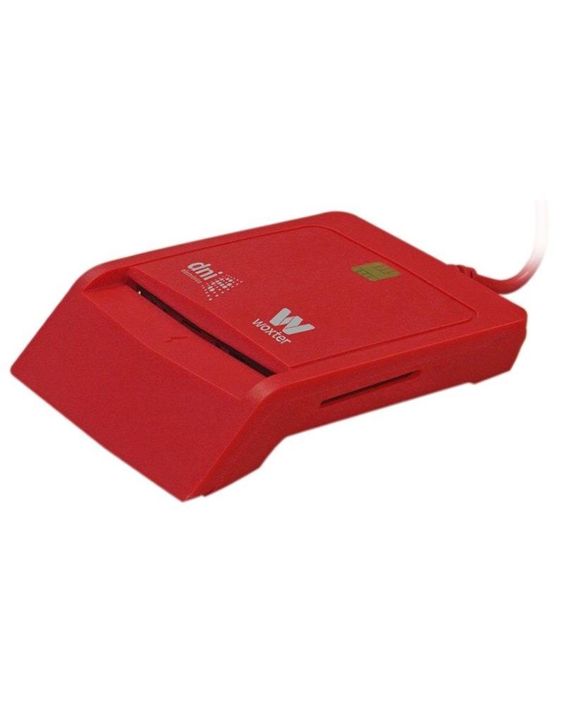 Lector de DNI y Tarjetas Woxter Combo PE26-148/ Rojo/ USB 2.0 - Imagen 1