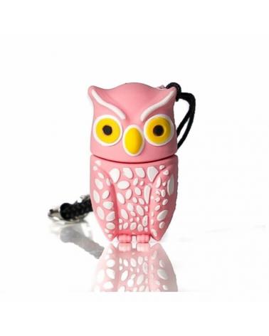 Pendrive 32GB Tech One Tech Búho Plumi Rosa USB 2.0 - Imagen 1