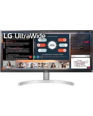 Monitor Ultrapanorámico Profesional LG 29WN600-W 29'/ Full HD/ Multimedia/ Plata - Imagen 1